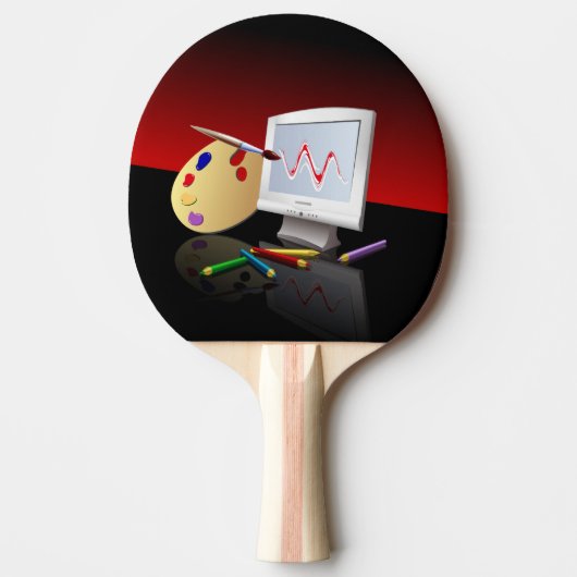 グラフィックアート 卓球ラケット (正面)