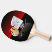 グラフィックアート 卓球ラケット (横)