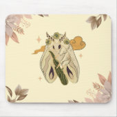 グラフィックアート、神秘的な蛾 マウスパッド (正面)