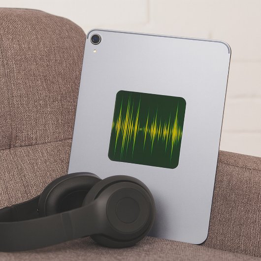 グラフィックイコライザステッカー スクエアシール