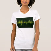 グラフィックイコライザー 女性用Tシャツ Tシャツ (正面)