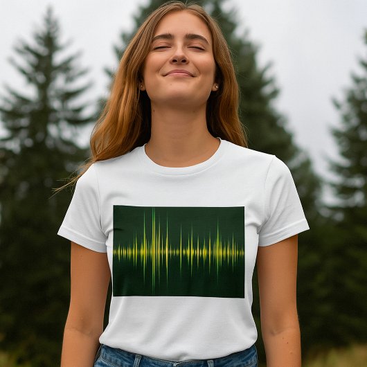 グラフィックイコライザー 女性用Tシャツ Tシャツ
