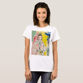 グラフィックインク水色，ファンタジーレディ Tシャツ (正面フル)