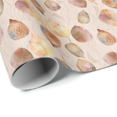 グラフィックウォーターカラーリーフ秋デザイン ラッピングペーパー (ロールコーナー)