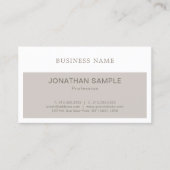 グラフィックエレガントお洒落デザインプレイモダンンラグジュアリー 名刺 (正面)