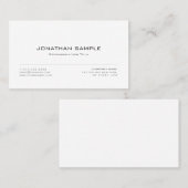 グラフィックエレガントモダンデザイントレンディープレーン 名刺 (正面/裏面)