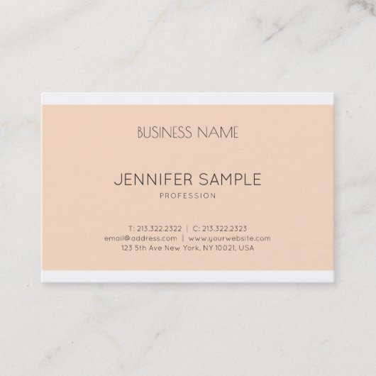 グラフィックエレガント頭が切れるデザインプモダンラントレンディー 名刺 (正面)