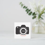 グラフィックカメラ フォトグラフィー スクエア名刺 (スタンド正面)