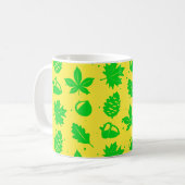 グラフィックカラフル自然パターン コーヒーマグカップ (正面左)