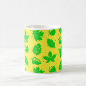 グラフィックカラフル自然パターン コーヒーマグカップ (中央)