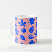 グラフィックカラフル自然パターン コーヒーマグカップ (正面左)