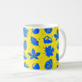 グラフィックカラフル自然パターン コーヒーマグカップ (正面右)