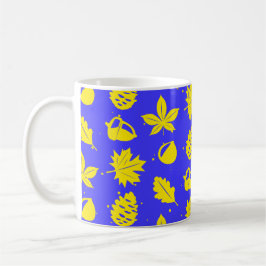 グラフィックカラフル自然パターン コーヒーマグカップ