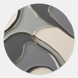 グラフィッククラシックのラウンドスタイリッシュステッカー ラウンドシール