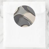 グラフィッククラシックのラウンドスタイリッシュステッカー ラウンドシール (バッグ)