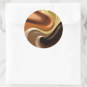 グラフィッククラシックのラウンドスタイリッシュステッカー ラウンドシール (バッグ)