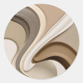 グラフィッククラシックのラウンドスタイリッシュステッカー ラウンドシール (正面)