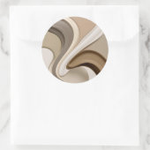 グラフィッククラシックのラウンドスタイリッシュステッカー ラウンドシール (バッグ)