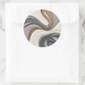 グラフィッククラシックのラウンドスタイリッシュステッカー ラウンドシール (バッグ)