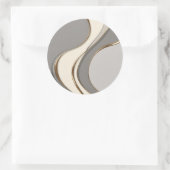 グラフィッククラシックのラウンドスタイリッシュステッカー ラウンドシール (バッグ)