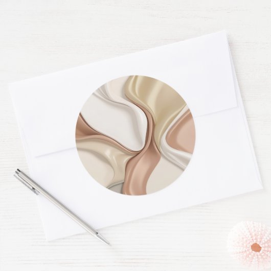 グラフィッククラシックのラウンドスタイリッシュステッカー ラウンドシール (封筒)