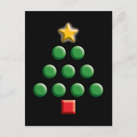 グラフィッククリスマスツリー シーズンポストカード (正面)