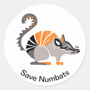 グラフィッククールス救-NUMBATS – オーストラリアの有袋類 – ラウンドシール