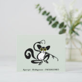 グラフィッククール- AYE-AYE-LEMUR - primate - ポストカード (スタンド正面)