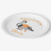 グラフィッククール- NUMBAT-ハッピーバースデー-パーティー ペーパープレート (アングル)