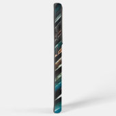 グラフィックグランジ波 SAMSUNG GALAXYケース (右側面)