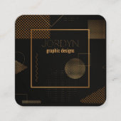 グラフィックコンテンポラリーデザイナー名刺 スクエア名刺 (正面)