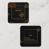 グラフィックコンテンポラリーデザイナー名刺 スクエア名刺 (正面/裏面)