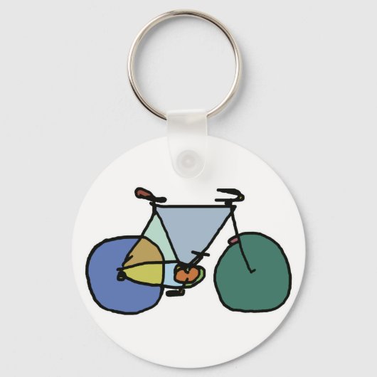 グラフィックサイクリングサイクリング キーホルダー (正面)