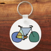 グラフィックサイクリングサイクリング キーホルダー (正面)