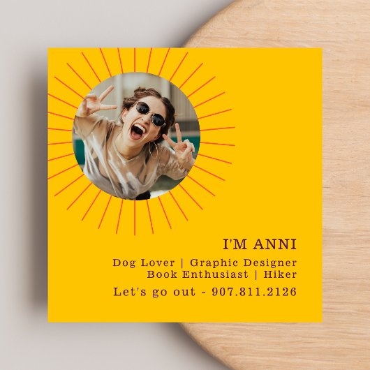 グラフィックサンハイ |デートすること名刺 コーリングカード