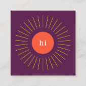 グラフィックサンハイ |デートすること名刺 コーリングカード (正面)