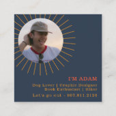 グラフィックサンハロー |デートすること名刺 コーリングカード (裏面)