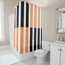 グラフィックシェイプアートイラストレーション シャワーカーテン