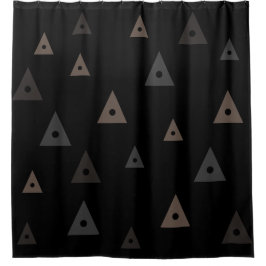 グラフィックシンボルイニシャルパターン シャワーカーテン