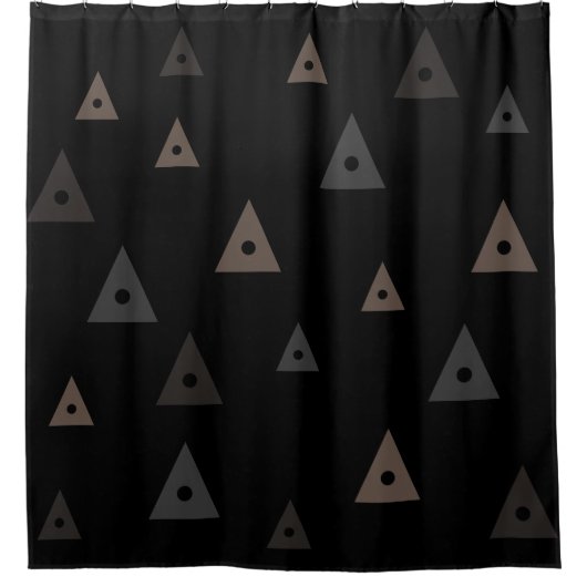 グラフィックシンボルイニシャルパターン シャワーカーテン (正面)