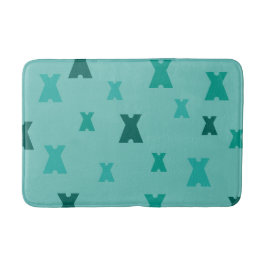 グラフィックシンボルイニシャルパターン バスマット