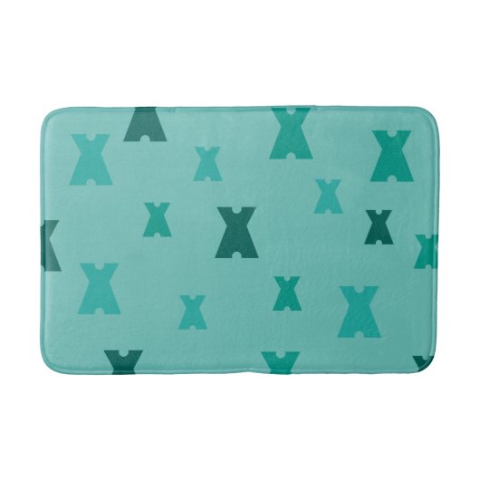 グラフィックシンボルイニシャルパターン バスマット (正面)