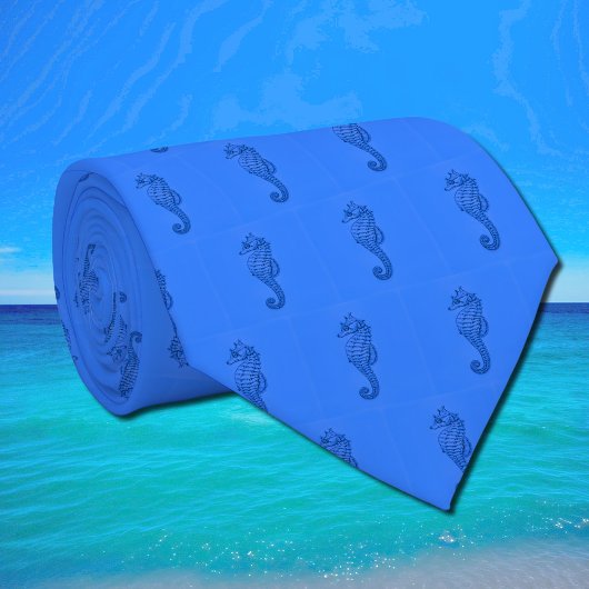 グラフィックシーホース二音マイクロパターン ネクタイ