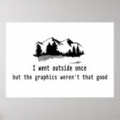 グラフィックスおもしろい・コンピューターのゲームが終わると外に出た ポスター (正面)