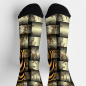 グラフィックスの抽象化 ソックス (上部)