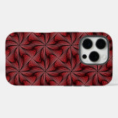 グラフィックスジオメトリ3Dらせん状ねじり赤 Case-Mate iPhoneケース (裏面 (横))