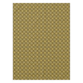 グラフィックスジオメトリ3Dらせん状ねじれ黄色 テーブルクロス (正面)