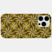 グラフィックスジオメトリ3Dらせん状ねじれ黄色 Case-Mate iPhoneケース (裏面 (横))