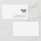 グラフィックスタイリッシュお洒落プロフェッショナルプレーン 名刺 (正面/裏面)