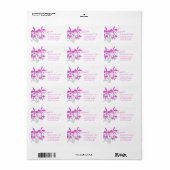 グラフィックスタイルのオーキッドカトレヤ住所 シール (フルシート)